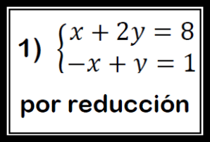 ejercicio de sistemas de ecuaciones por reduccion resuelto video