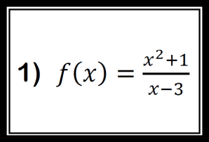 calculo del dominio de una funcion existencia division