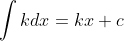 Tabla de Integrales Primitiva de una constante