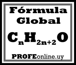 formula global de alcoholes nomenclatura organica