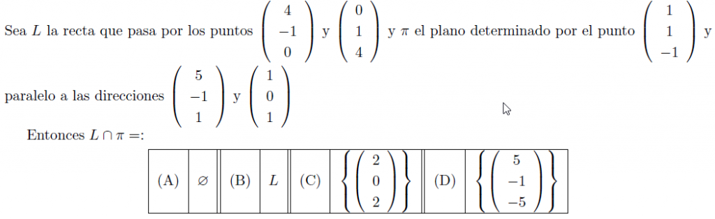 Curso de ÁLgebra lineal Intersección de planos y rectas en R3. Secantes paralelas se cruzan coincidentes