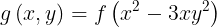 \\large g\\left ( x,y \\right )=f\\left ( x^{2}-3xy^{2} \\right )