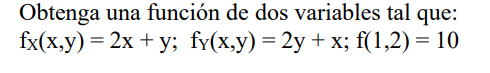 Derivadas Parciales y Primitivas Parciales varias variables